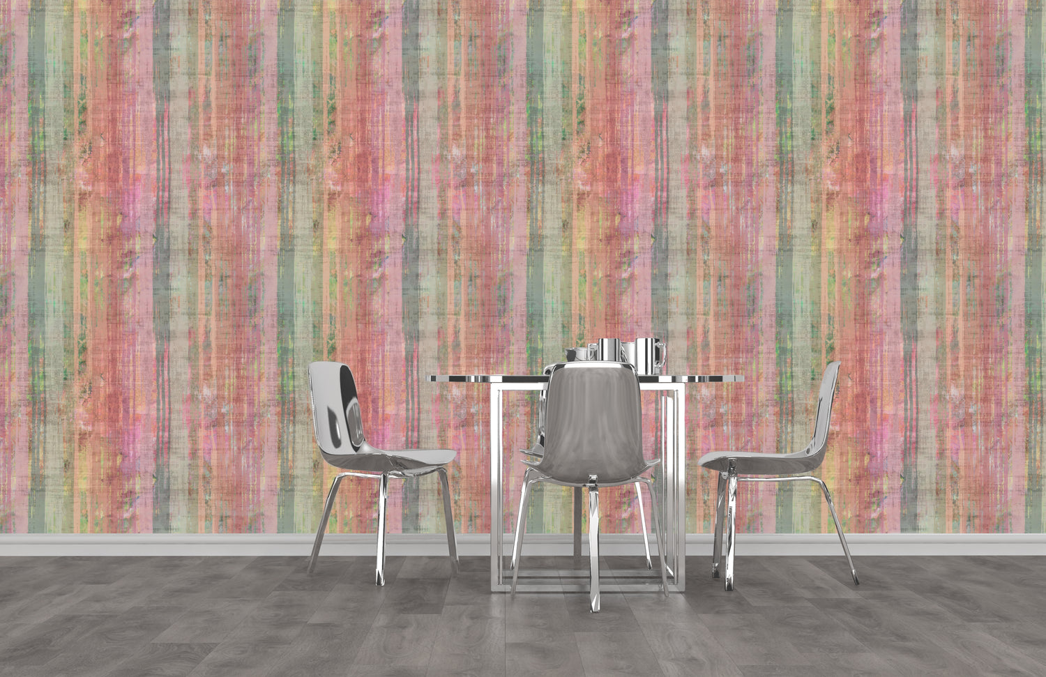 Brushstroke Darling Grasscloth Printed Wallpaper