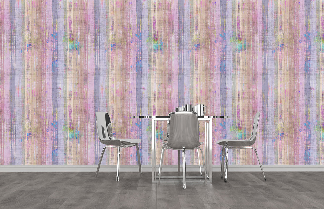 Brushstroke Fressia Grasscloth Printed Wallpaper