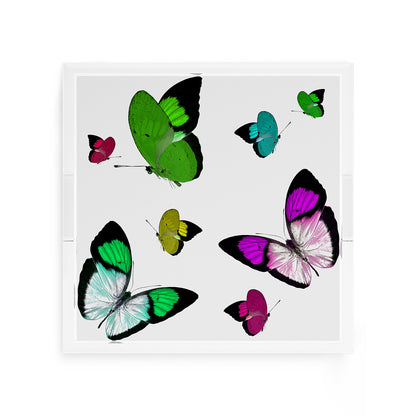 Butterflies Acid Green 12X12 Acrylic Tray - nicolettemayer.com
