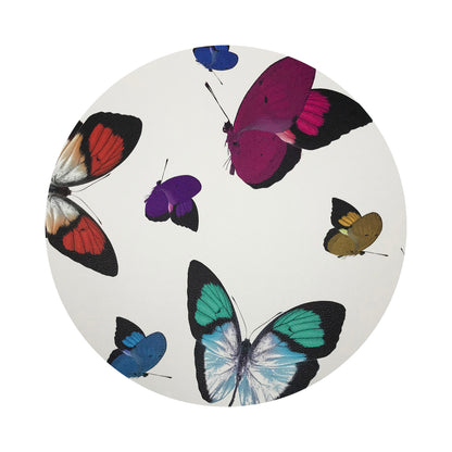 Butterflies Original 16 Round Pebble Placemats, Set Of 4 - nicolettemayer.com
