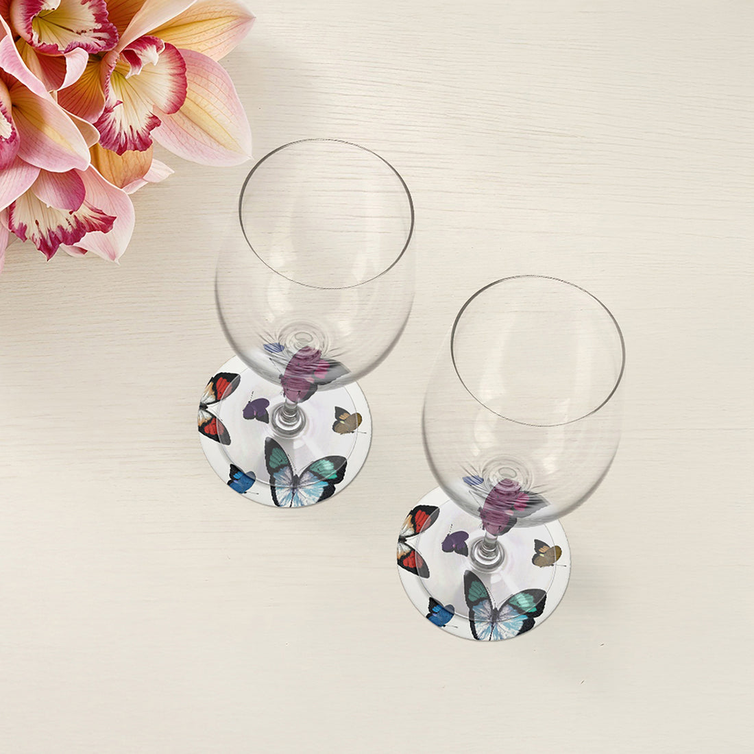 Butterflies Vegan Leather Coasters - nicolettemayer.com