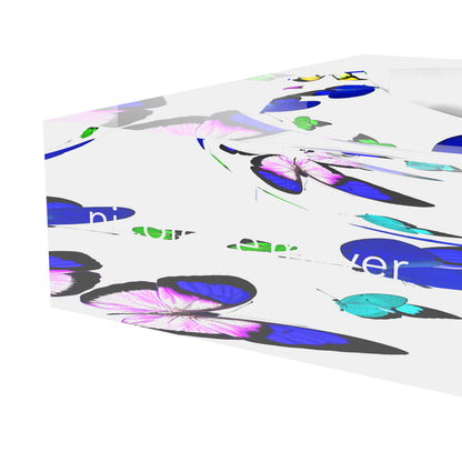 Butterflies Acid Blue Acrylic Candy Catchall Dish - nicolettemayer.com