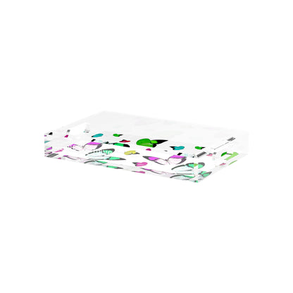 Butterflies Acid Green 12.5X7.75 Acrylic Tray - nicolettemayer.com
