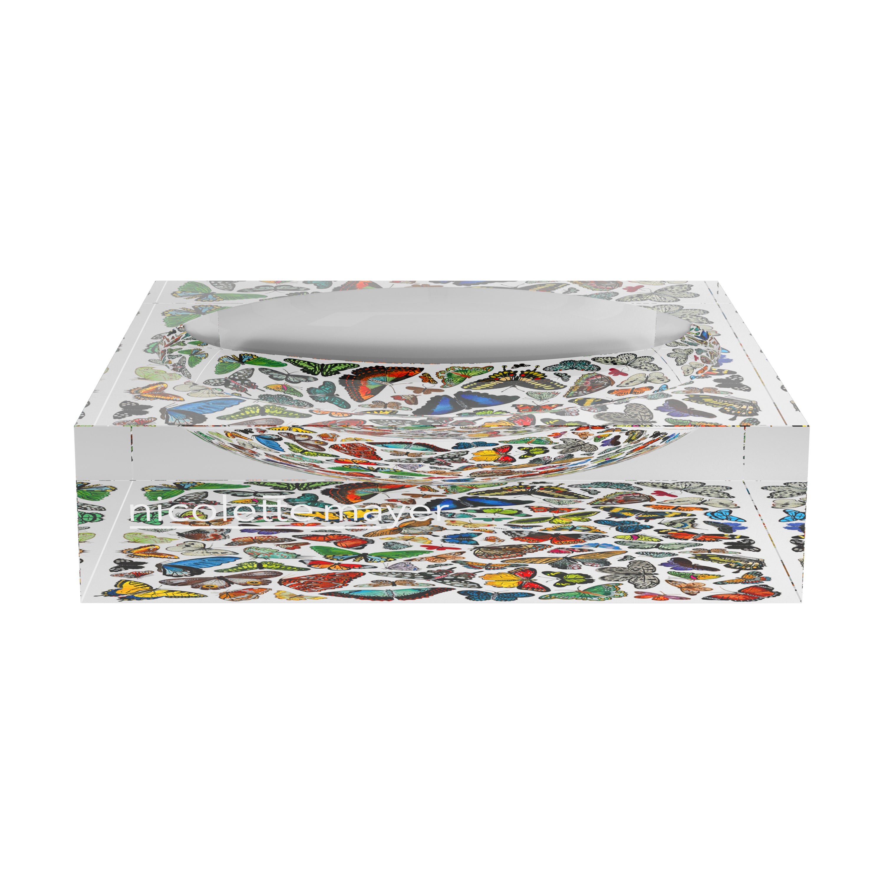 Butterflies XOXO  Acrylic Candy Catchall Dish