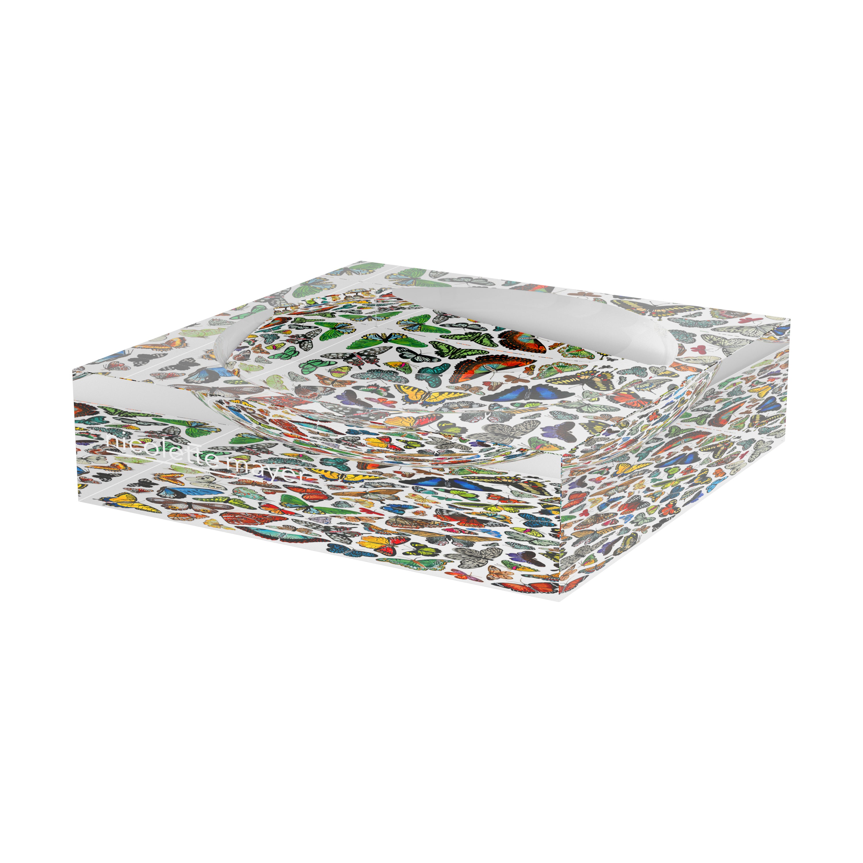 Butterflies XOXO  Acrylic Candy Catchall Dish