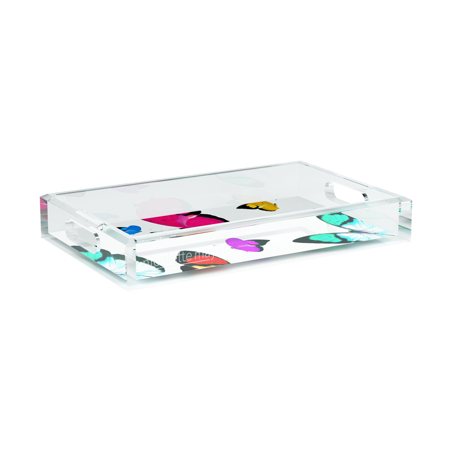 Butterflies Acrylic Vanity Tray