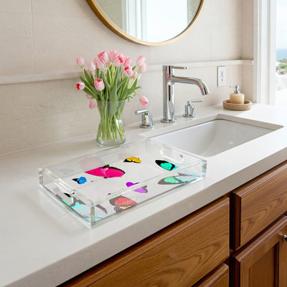 Butterflies Acrylic Vanity Tray