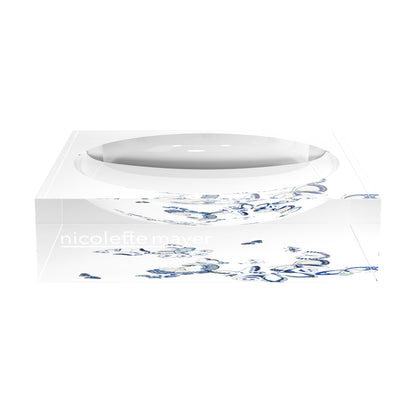 Butterfly Chinois Blue Acrylic Candy Catchall Dish