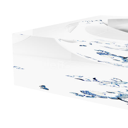 Butterfly Chinois Blue Acrylic Candy Catchall Dish