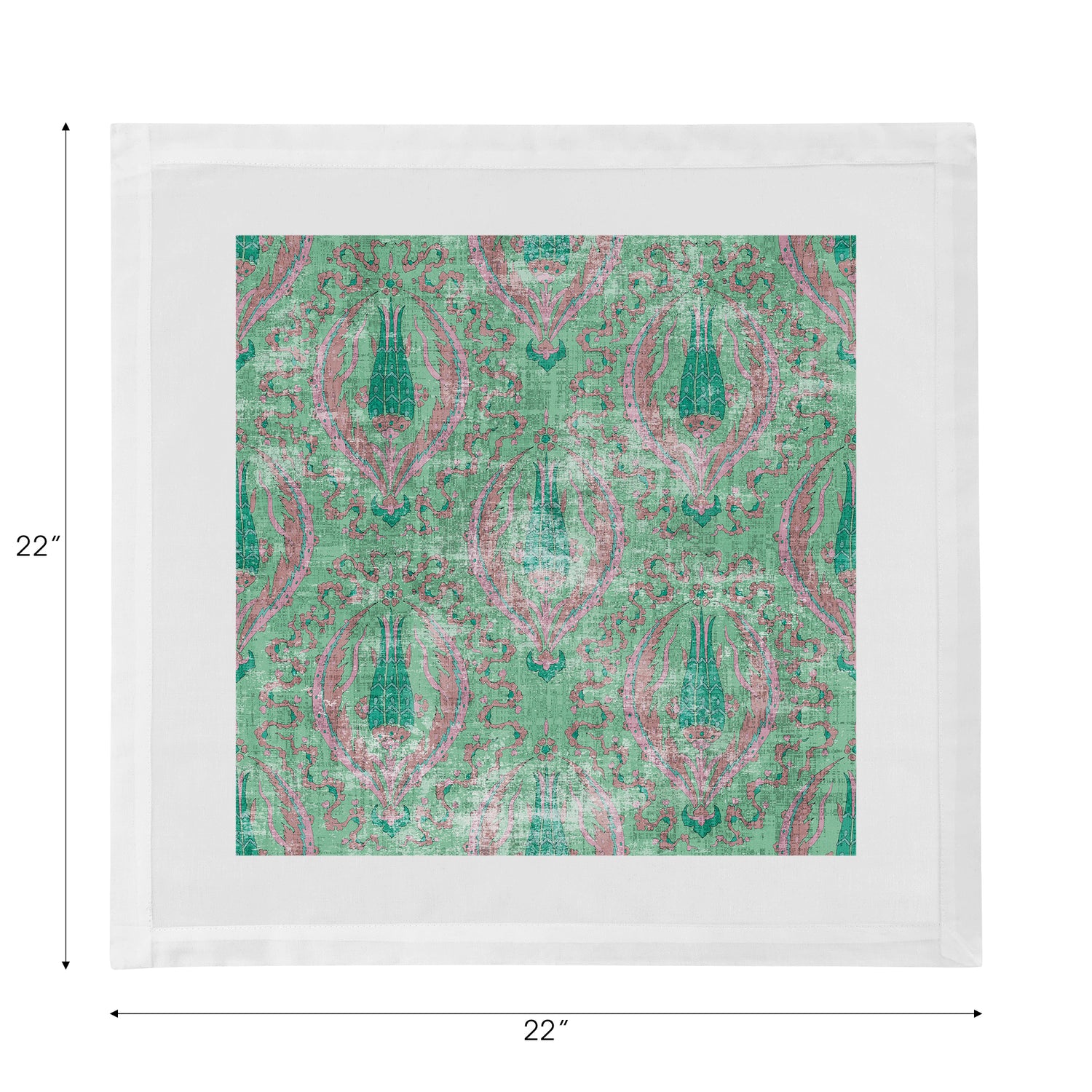 Byzantine Jewel Green Cotton Sateen Dinner Napkins - nicolettemayer.com