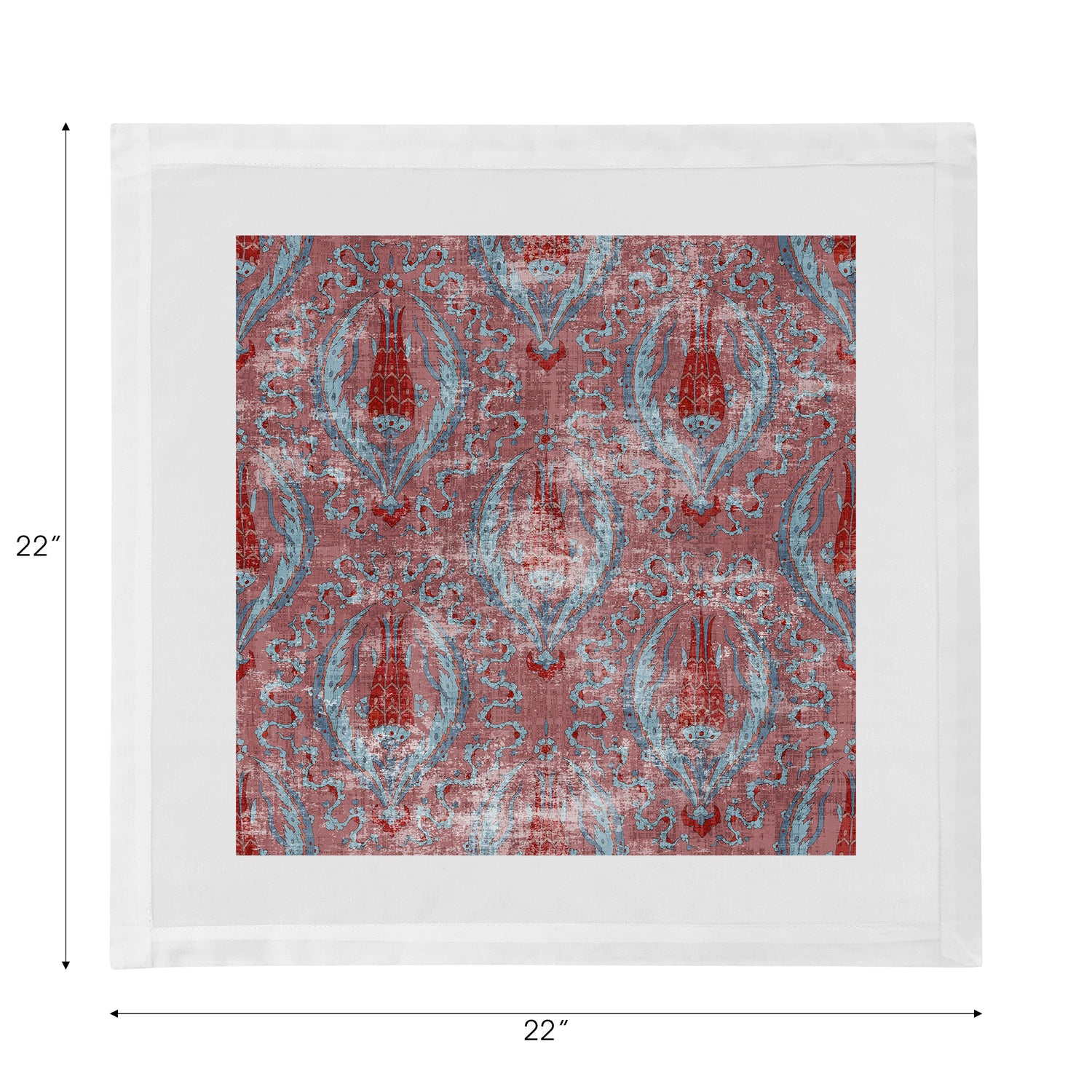Byzantine Jewel Red 22X22 Baumwollsatin-Servietten, 4er-Set