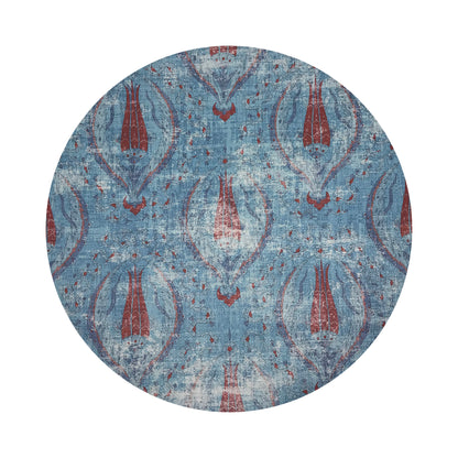 Byzantine Jewel Blue 16&quot; Round Pebble Placemats, Set of 4 - nicolettemayer.com
