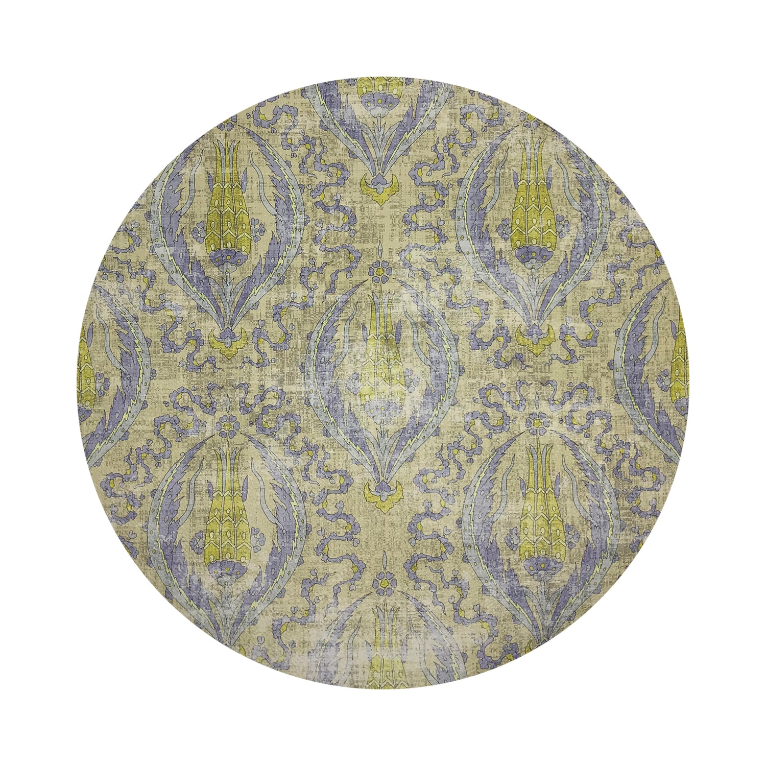 Byzantine Jewel Gold 16&quot; Round Pebble Placemats, Set of 4 - nicolettemayer.com
