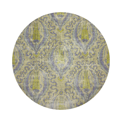 Byzantine Jewel Gold 16&quot; Round Pebble Placemats, Set of 4 - nicolettemayer.com
