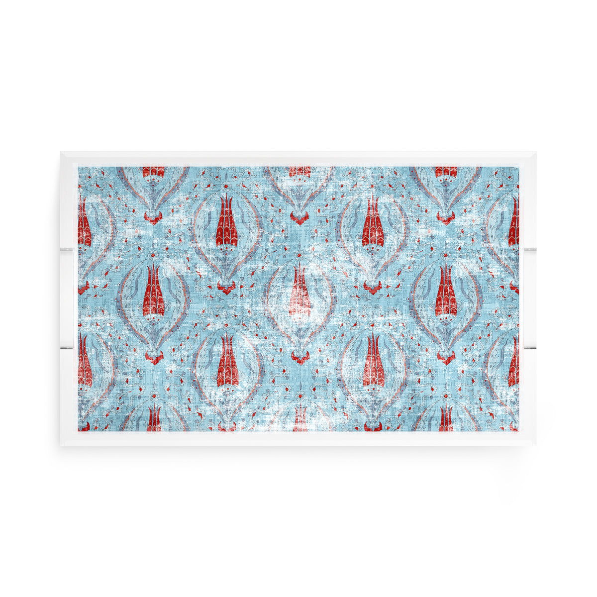 Byzantine Jewel Blue Acrylic Decorative Tray, 17 x 10.5 in. by Nicolette Mayer 
