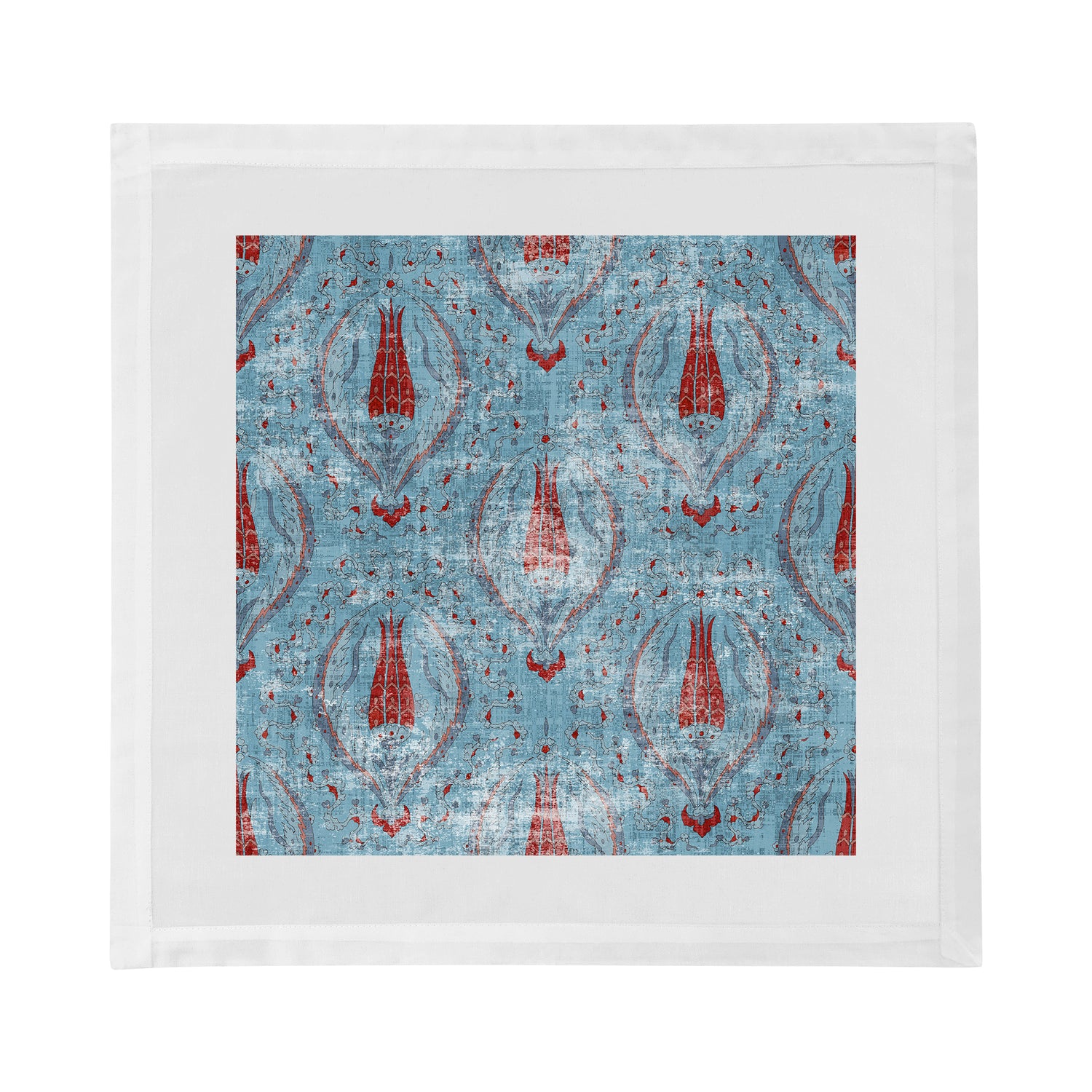 Byzantine Jewel Blue Cotton Sateen Dinner Napkins - nicolettemayer.com