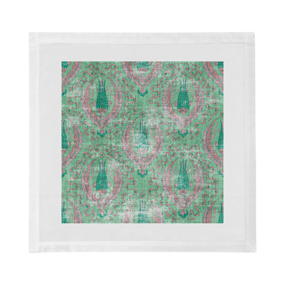 Byzantine Jewel Green Cotton Sateen Dinner Napkins - nicolettemayer.com