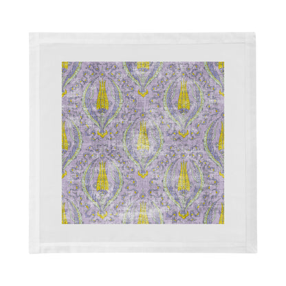 Byzantine Jewel Lilac Cotton Sateen Dinner Napkins - nicolettemayer.com