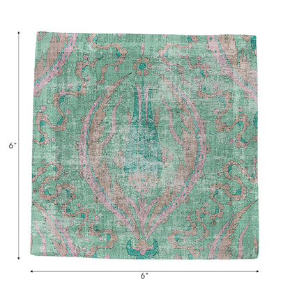Byzantine Jewel Green Cotton Sateen Cocktail Napkins