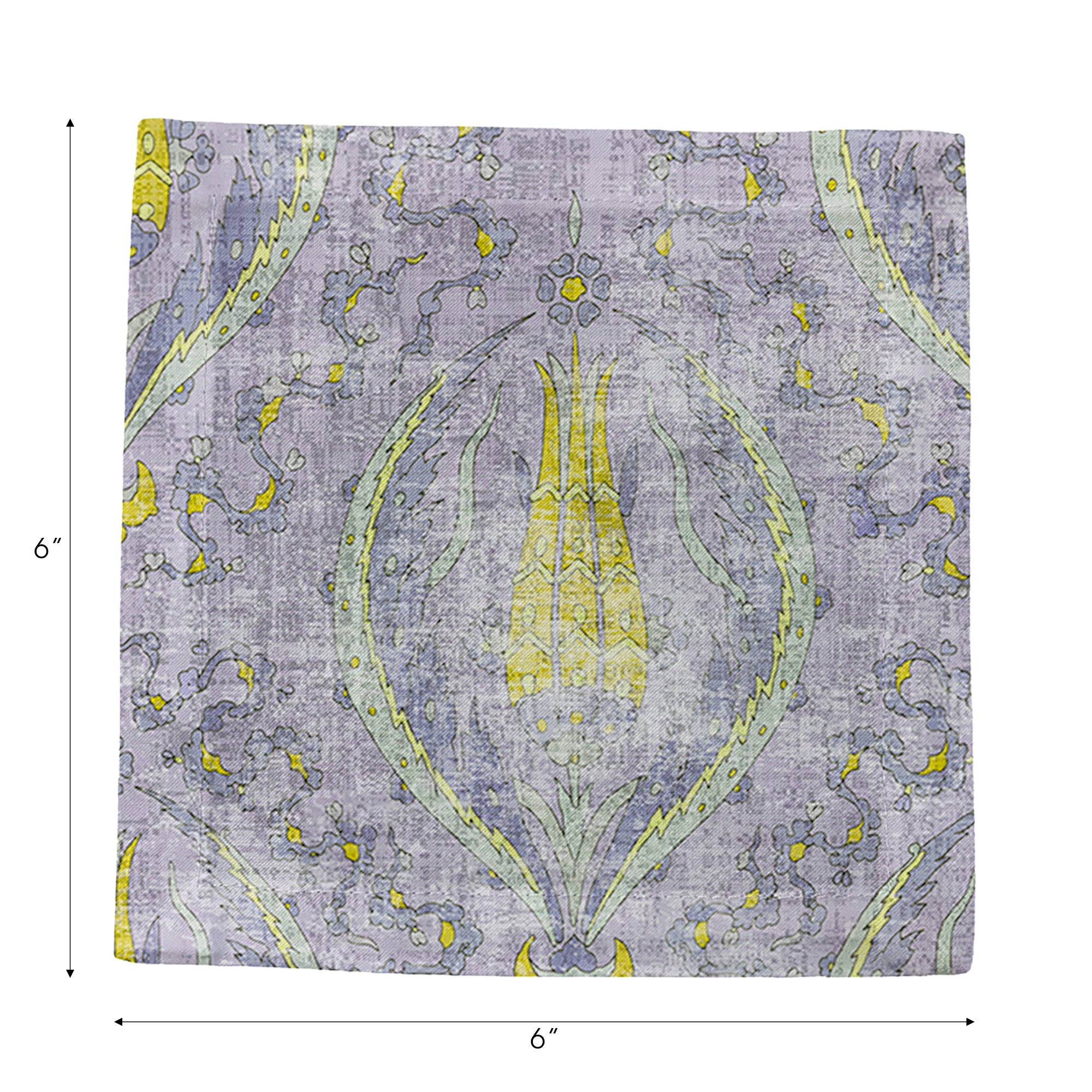 Byzantine Jewel Lilac Cotton Sateen Cocktail Napkins