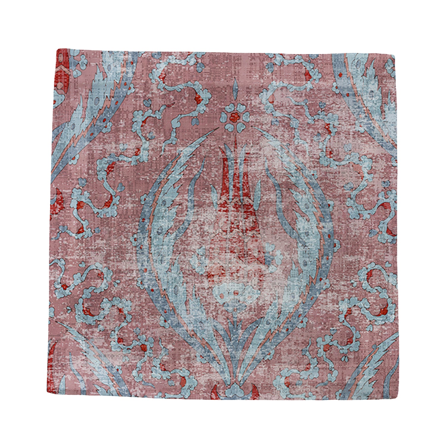 Byzantine Jewel Red Cotton Sateen Cocktail Napkins