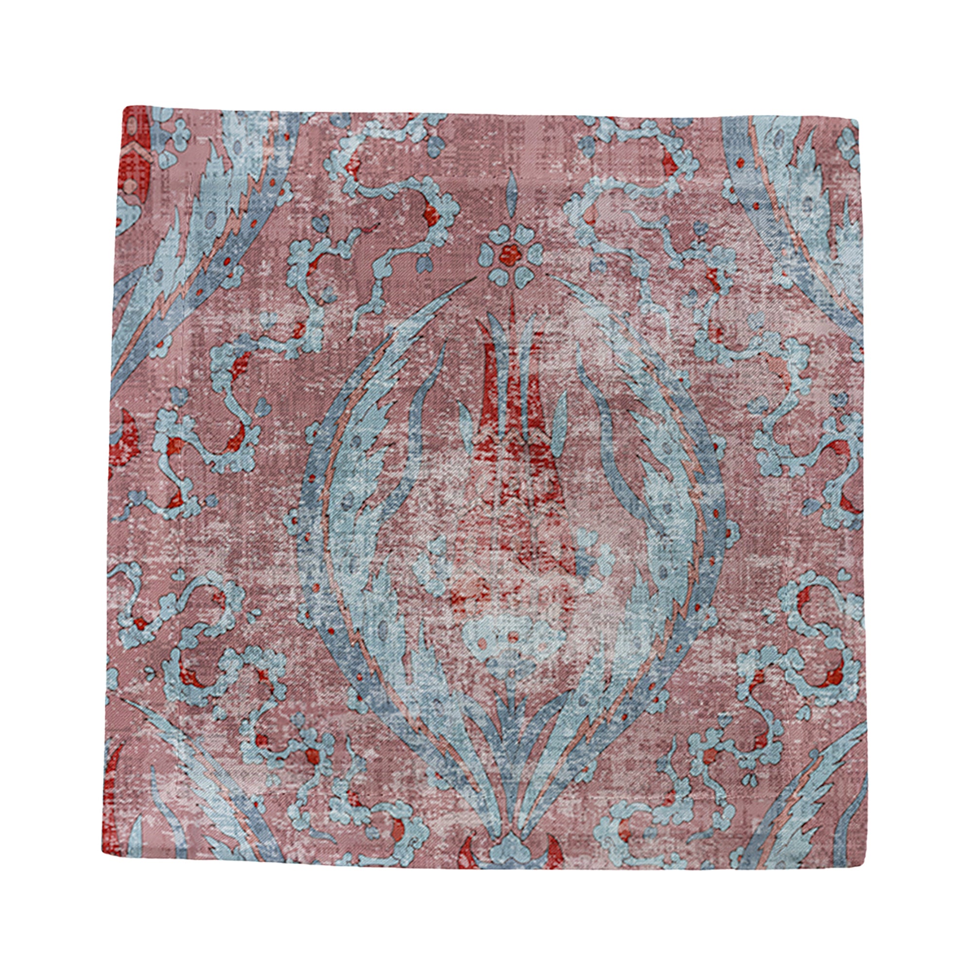Byzantine Jewel Red Cotton Sateen Cocktail Napkins