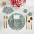 Byzantine Jewel Green 16" Round Pebble Placemats, Set of 4 - nicolettemayer.com
