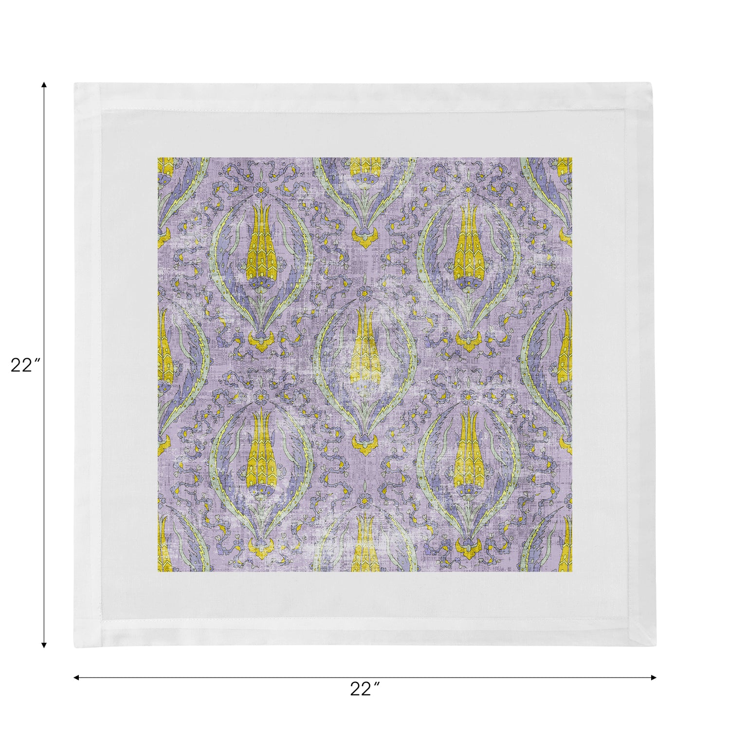 Byzantine Jewel Lilac Cotton Sateen Dinner Napkins - nicolettemayer.com