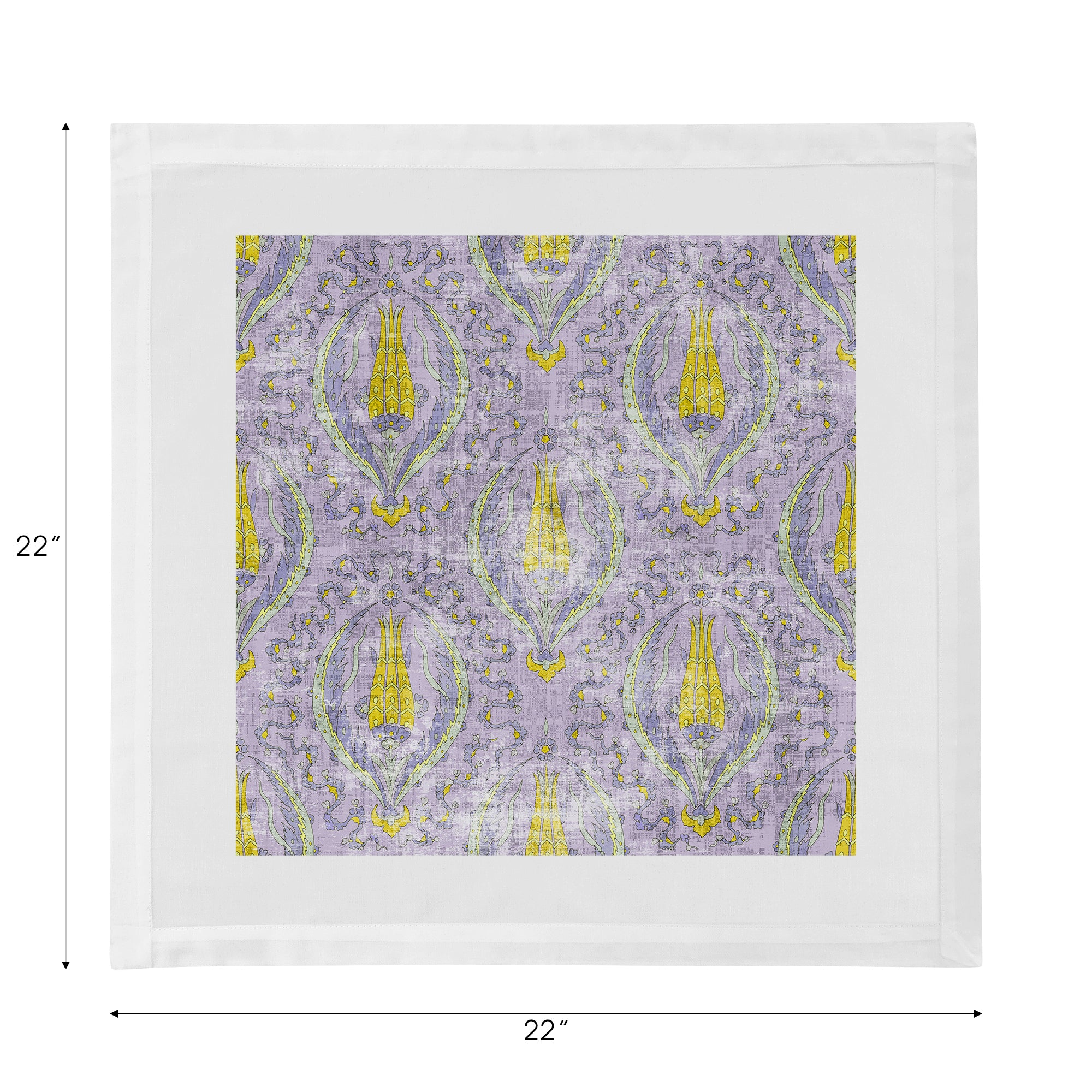 Byzantine Jewel Lilac Cotton Sateen Dinner Napkins - nicolettemayer.com