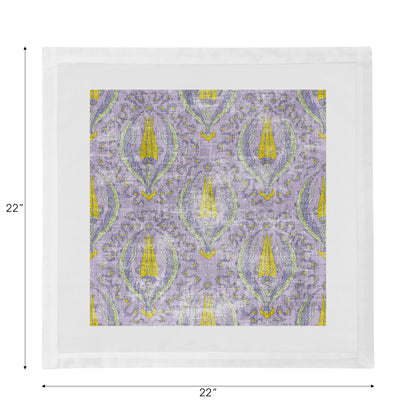 Byzantine Jewel Lilac Cotton Sateen Dinner Napkins - nicolettemayer.com