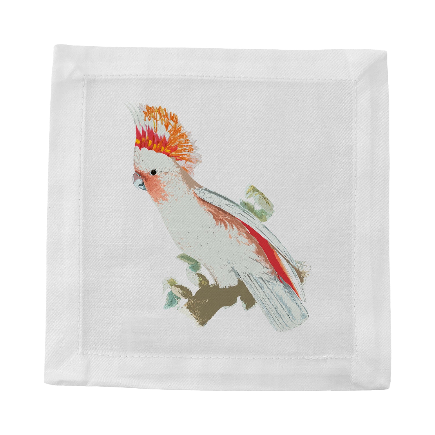 Cockatoo Cotton Sateen Cocktail Napkins