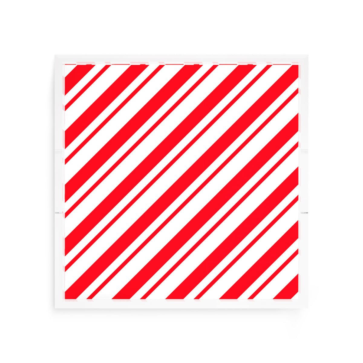 Candy Cane Stripe Classic Acrylic Decorative Tray, 12 x 12 in. by Nicolette Mayer 