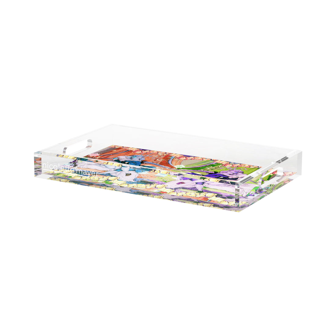 Casanova Acrylic Rectangle Decorative Tray, by Nicolette Mayer