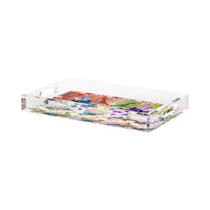 Casanova Acrylic Rectangle Decorative Tray, by Nicolette Mayer
