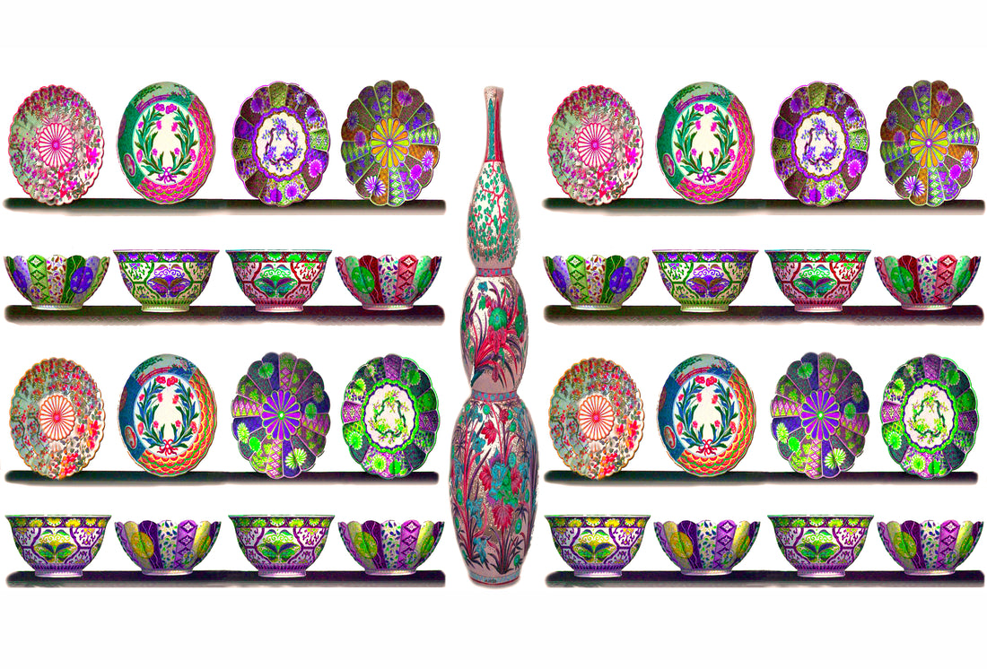 Ceramic Menagerie Paper Placemat Pad, One Set Of 24