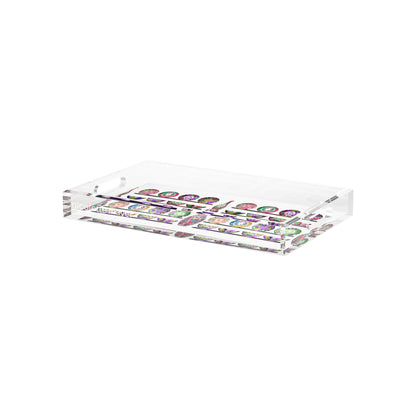 Ceramic Menagerie Acrylic Decorative Tray, 12.5 x 7.75 in. by Nicolette Mayer 