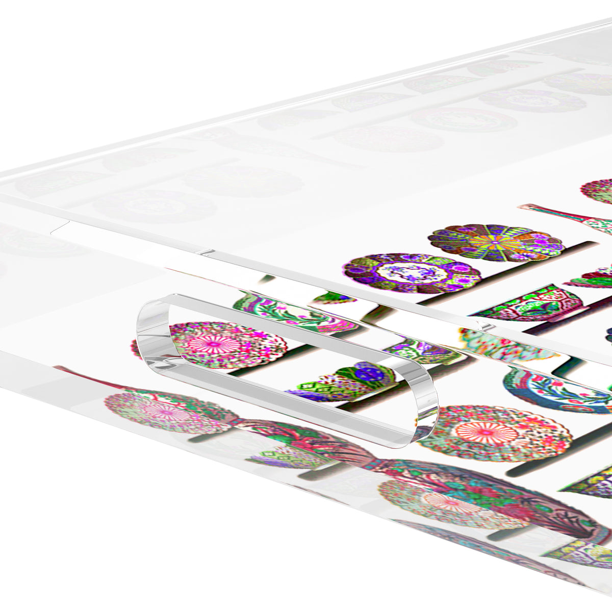 Ceramic Menagerie Acrylic Decorative Tray, 12.5 x 7.75 in. by Nicolette Mayer 