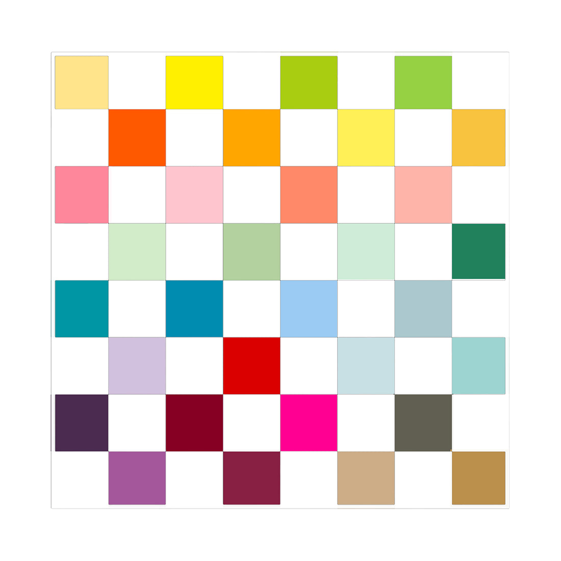 Checkerboard Colors Acrylic Chess