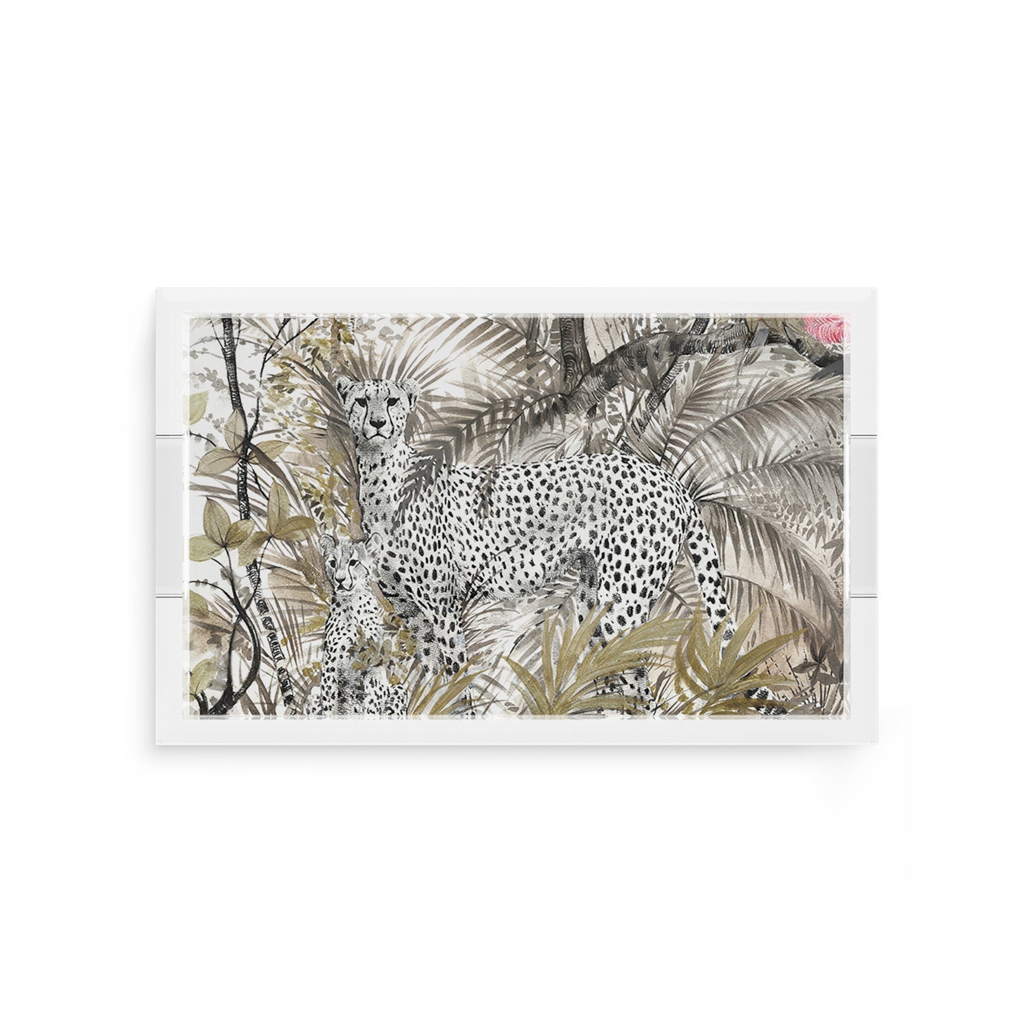 Arcadia Cheetah 12.5X7.75 Acrylic Tray - nicolettemayer.com 
