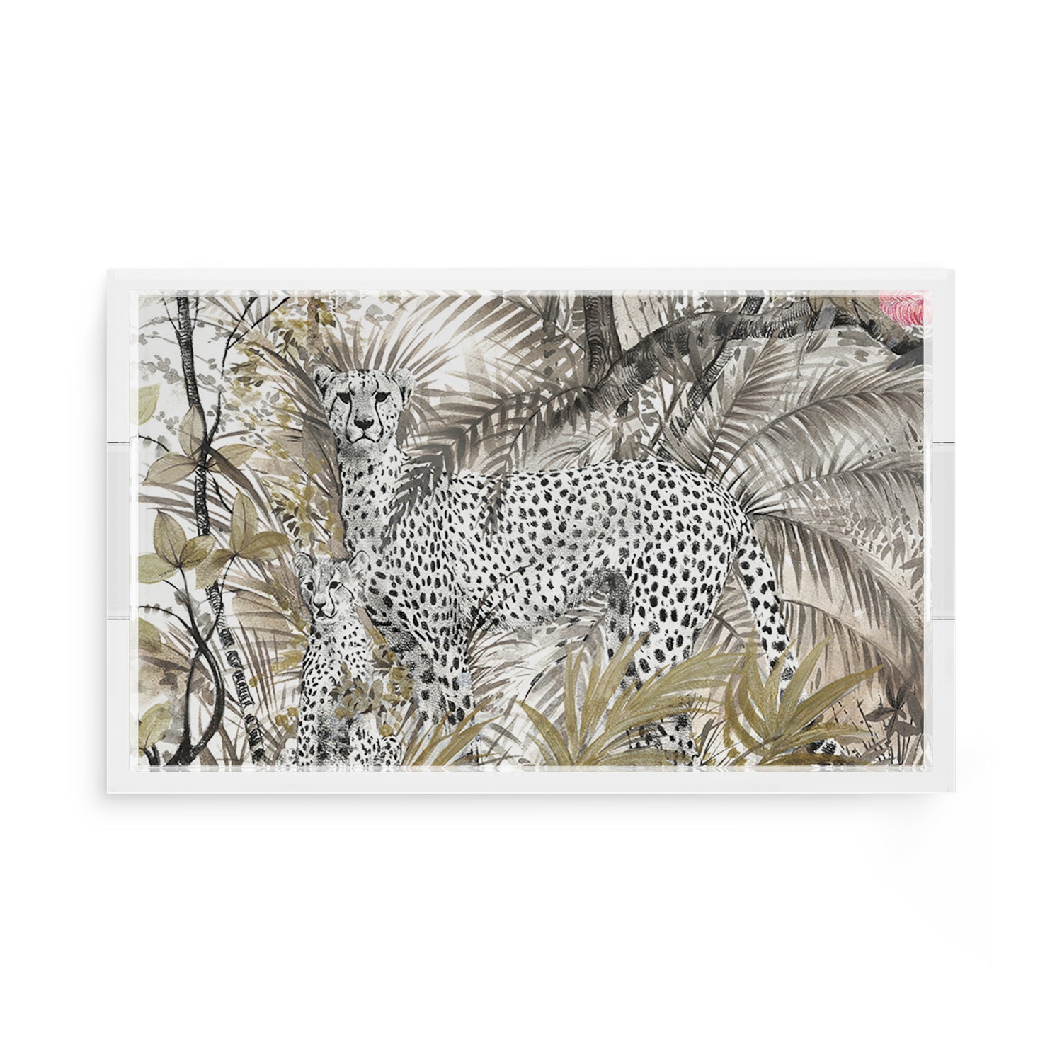 Arcadia Cheetah 17X10.5 Acrylic Tray - nicolettemayer.com 
