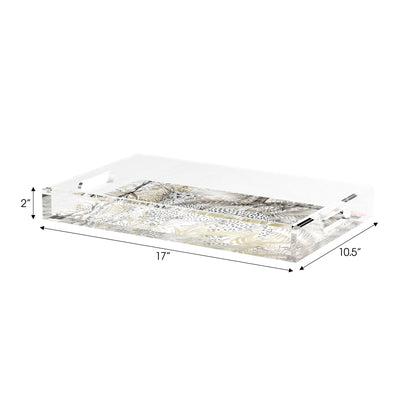 Arcadia Cheetah 17X10.5 Acrylic Tray - nicolettemayer.com 
