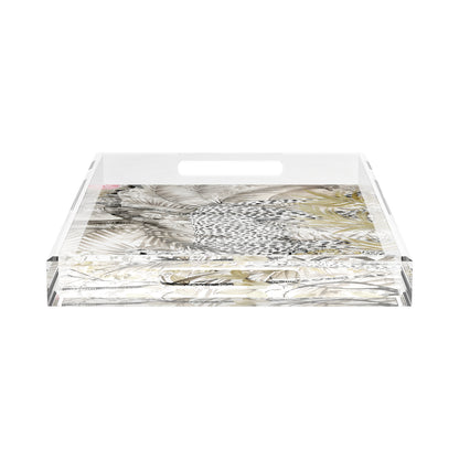 Arcadia Cheetah 22.5X14.5 Acrylic Tray - nicolettemayer.com 
