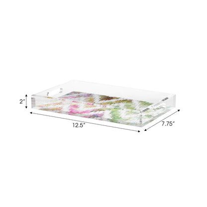Chevron Richesse Acrylic Decorative Tray, 12.5 x 7.75 in. by Nicolette Mayer 