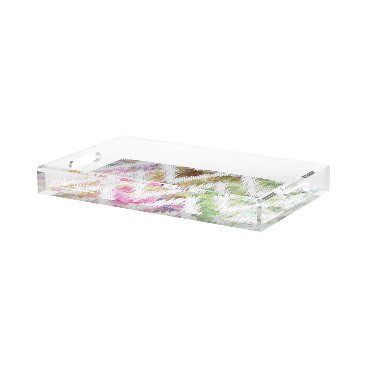 Chevron Richesse Acrylic Decorative Tray, 17 x 10.5 in. by Nicolette Mayer 