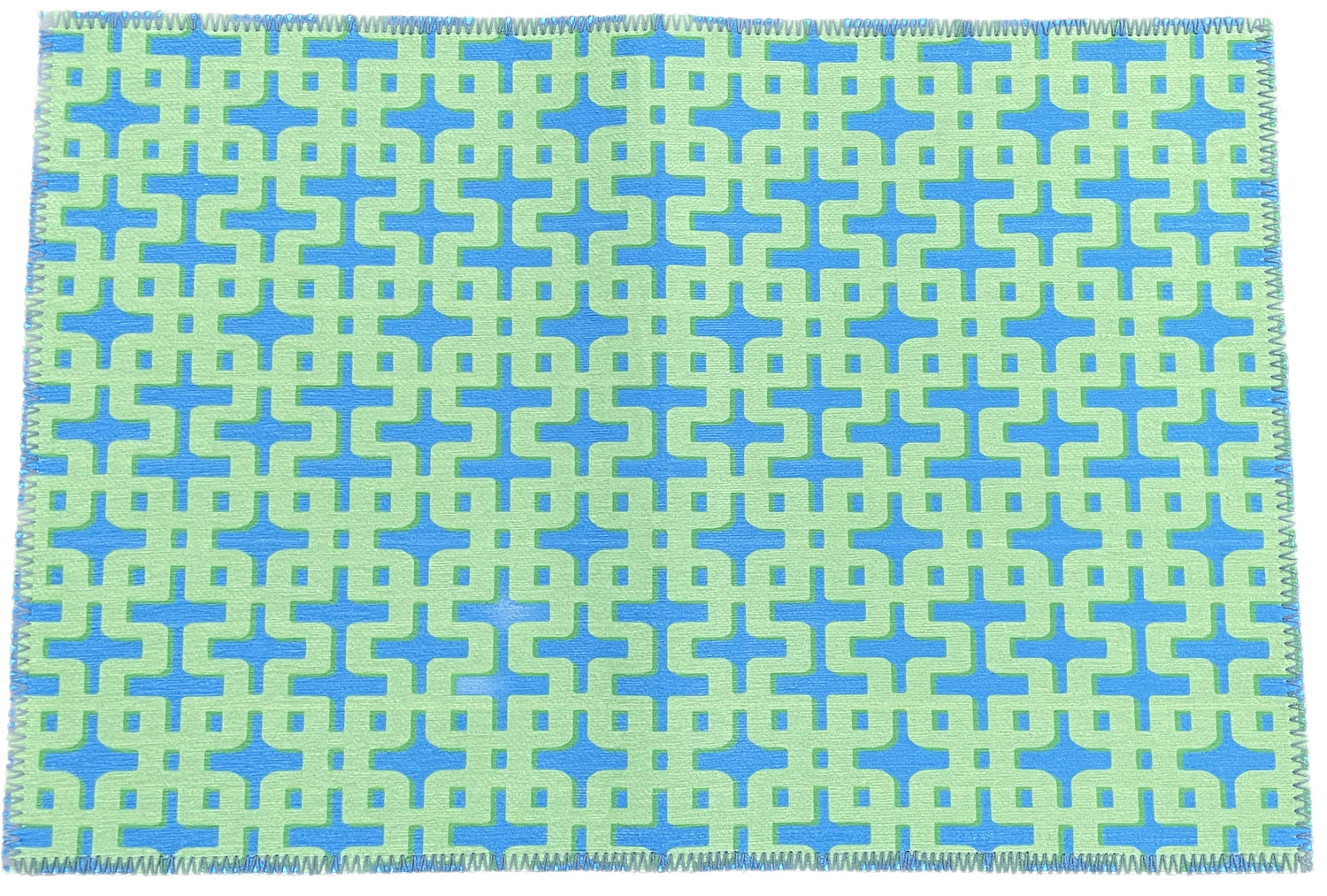 Chiang Mai Blue Cress Chenille Washables Rug