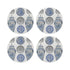 Chinois Ming Blue 4" Dinner Napkins- nicolettemayer.com
