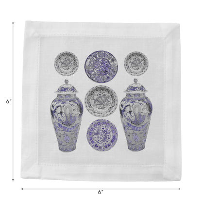 Chinois Lavender 6" Cocktail Napkins- nicolettemayer.com
