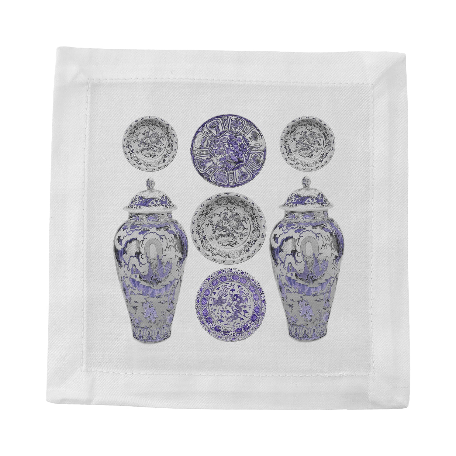 Chinois Lavender 6" Cocktail Napkins- nicolettemayer.com
