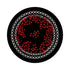 Christmas Berries Red Black 16" Round Pebble Placemats, Set of 4 - nicolettemayer.com

