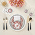 Christmas Berries Red White 16" Round Pebble Placemats, Set of 4 - nicolettemayer.com
